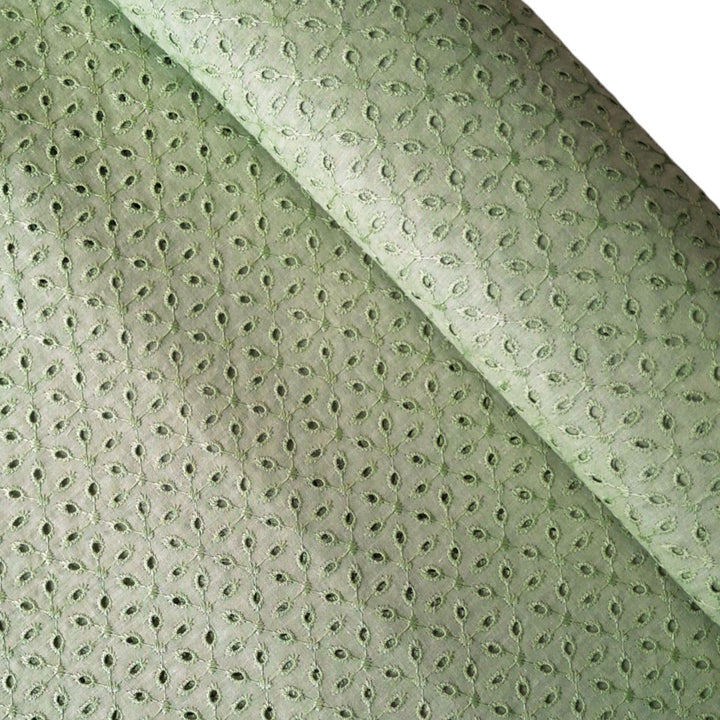 Mint Green Shade Luxurious Hakoba Fabric – Perfect for Your Creations