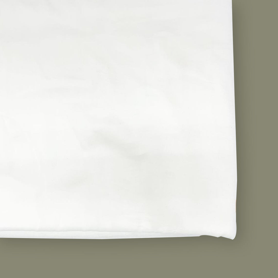 White Mul-Mul Plain Cotton Fabric