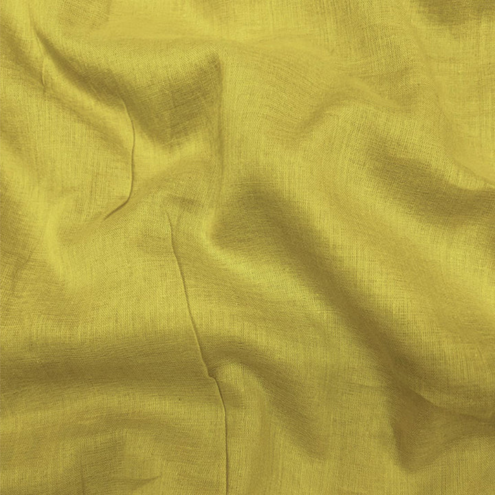 Lemon Yellow Mul-Mul Plain Cotton Fabric