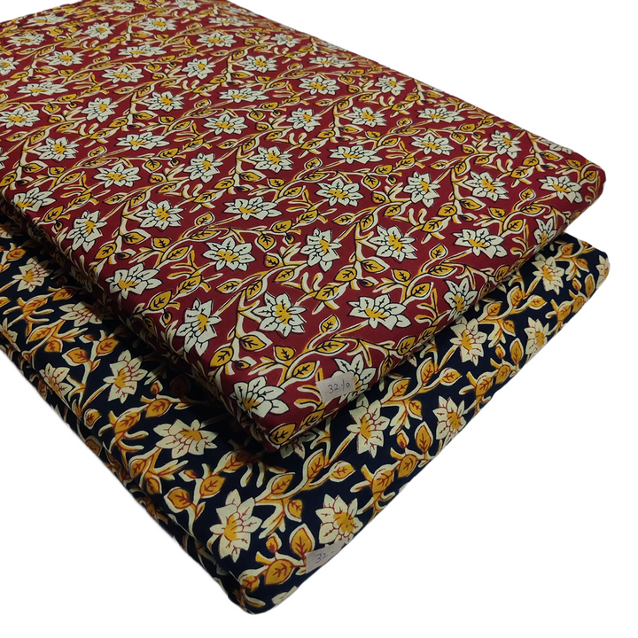 Floral Printed Cambric Cotton 60 * 60 Fabric