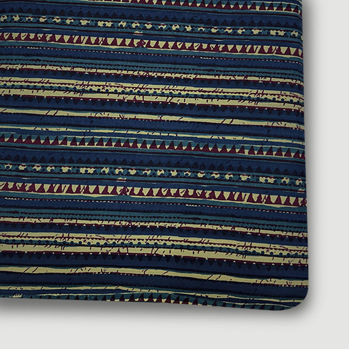 Multi Colour Stripe Printed Cotton Fabric