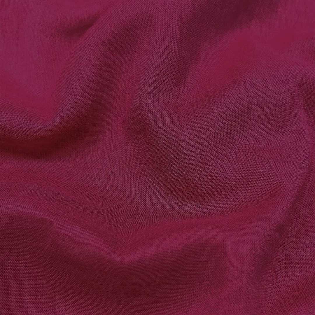 Dark Hot Pink Mul-Mul Plain Cotton Fabric