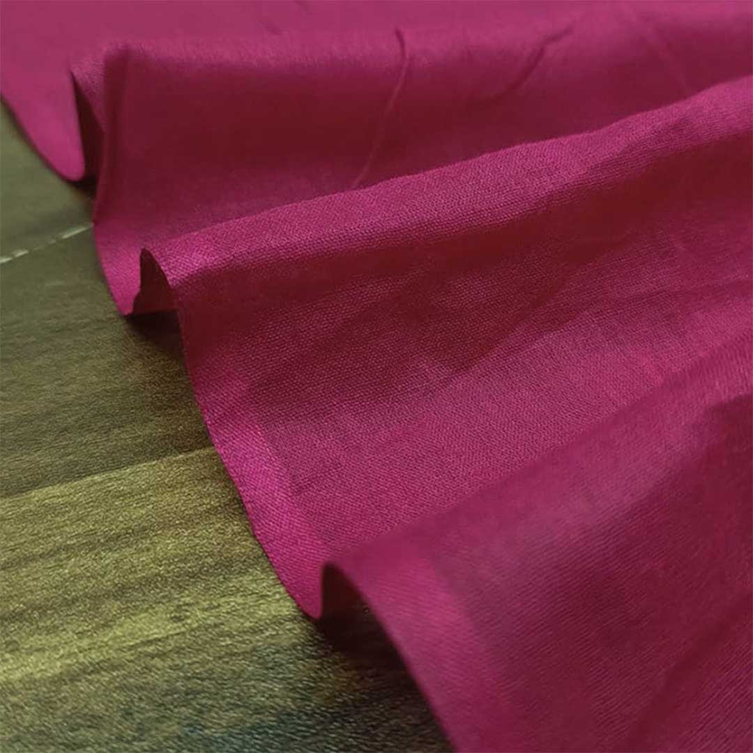 Dark Hot Pink Mul-Mul Plain Cotton Fabric