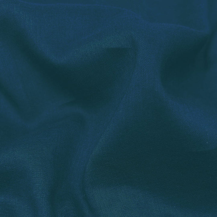 Teal Blue Mul-Mul Plain Cotton Fabric