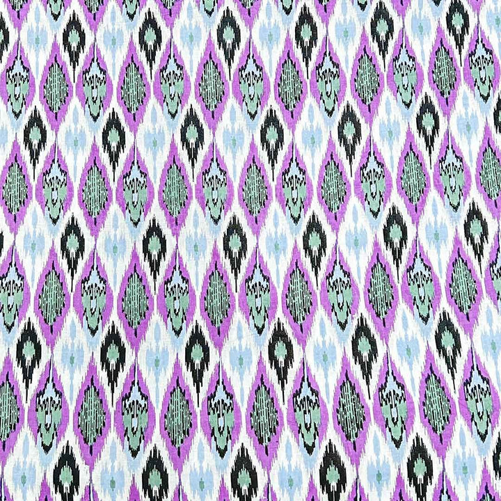 Purple Shades Abstract Printed Cotton Fabric