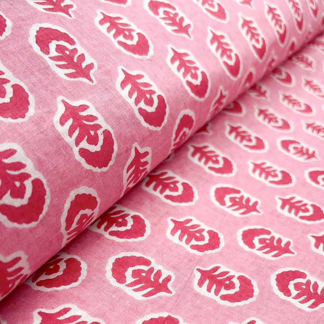 Light Pink Shades Floral Printed Cotton Fabric