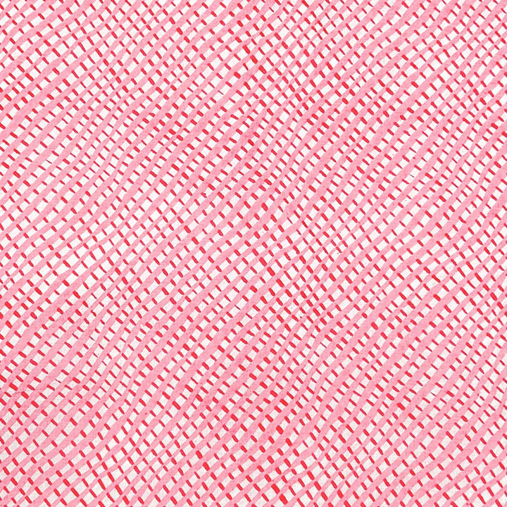 Light Pink Shades Stripes Printed Cotton Fabric