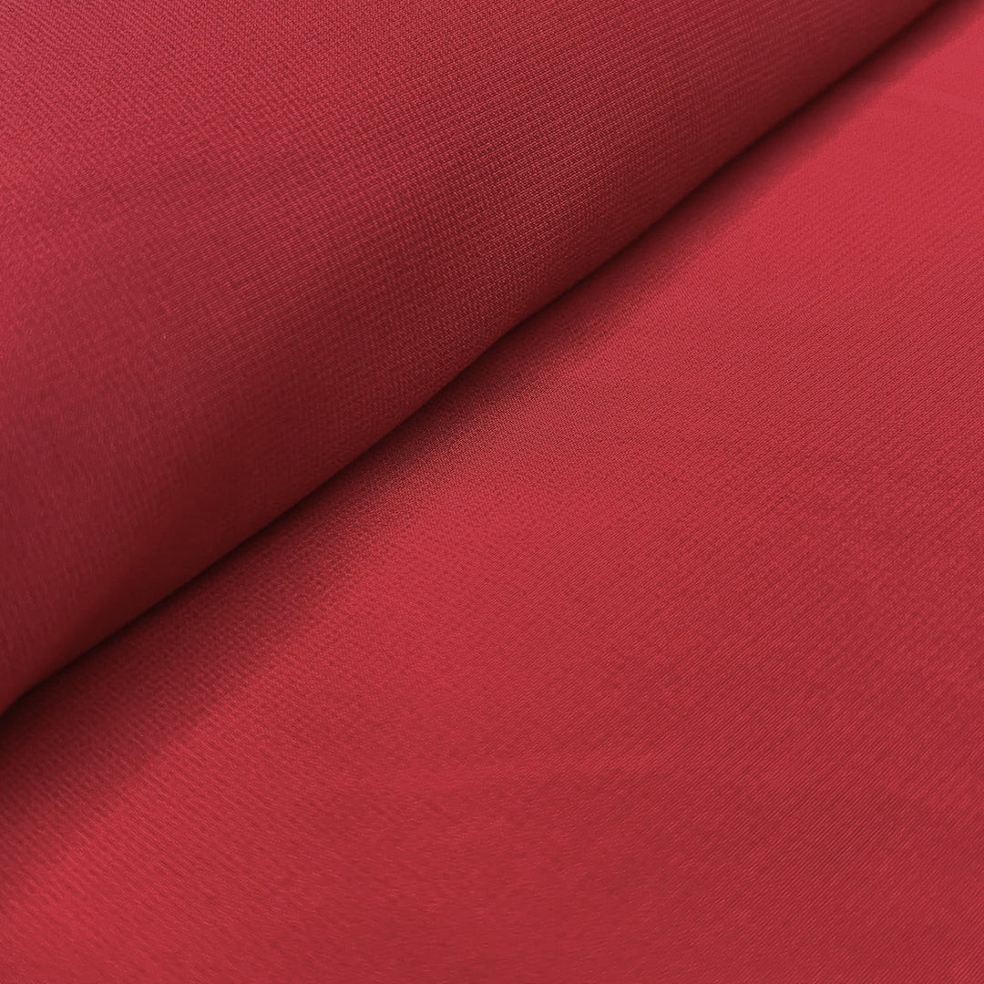 Red Plain Heavy Fox Georgette Fabric