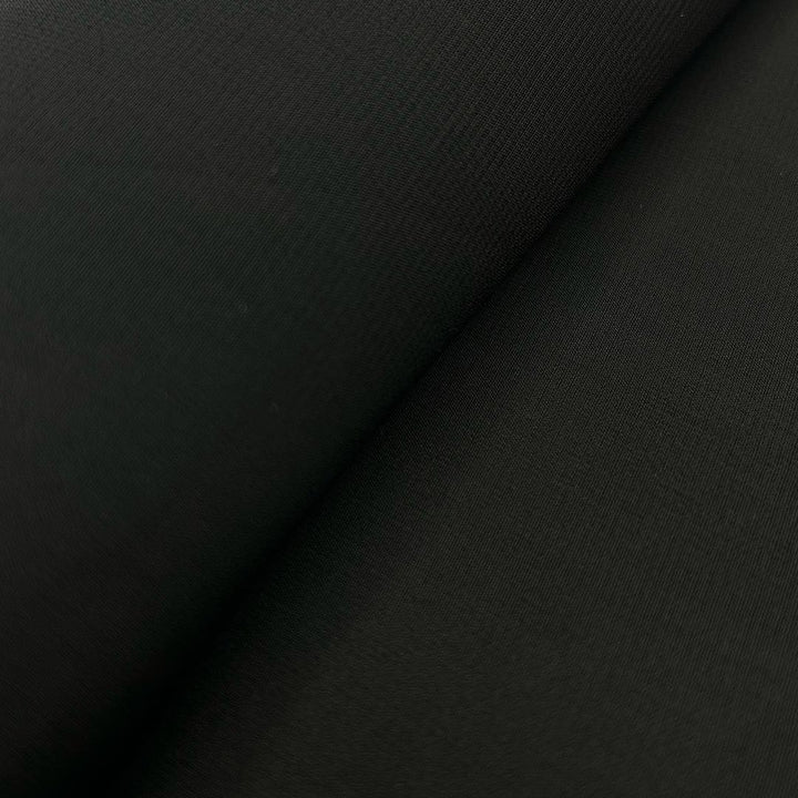 Black Plain Heavy Fox Georgette Fabric