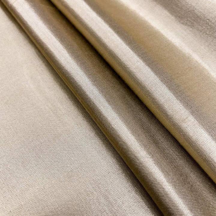 Beige Color Plain Mashru Silk Fabric