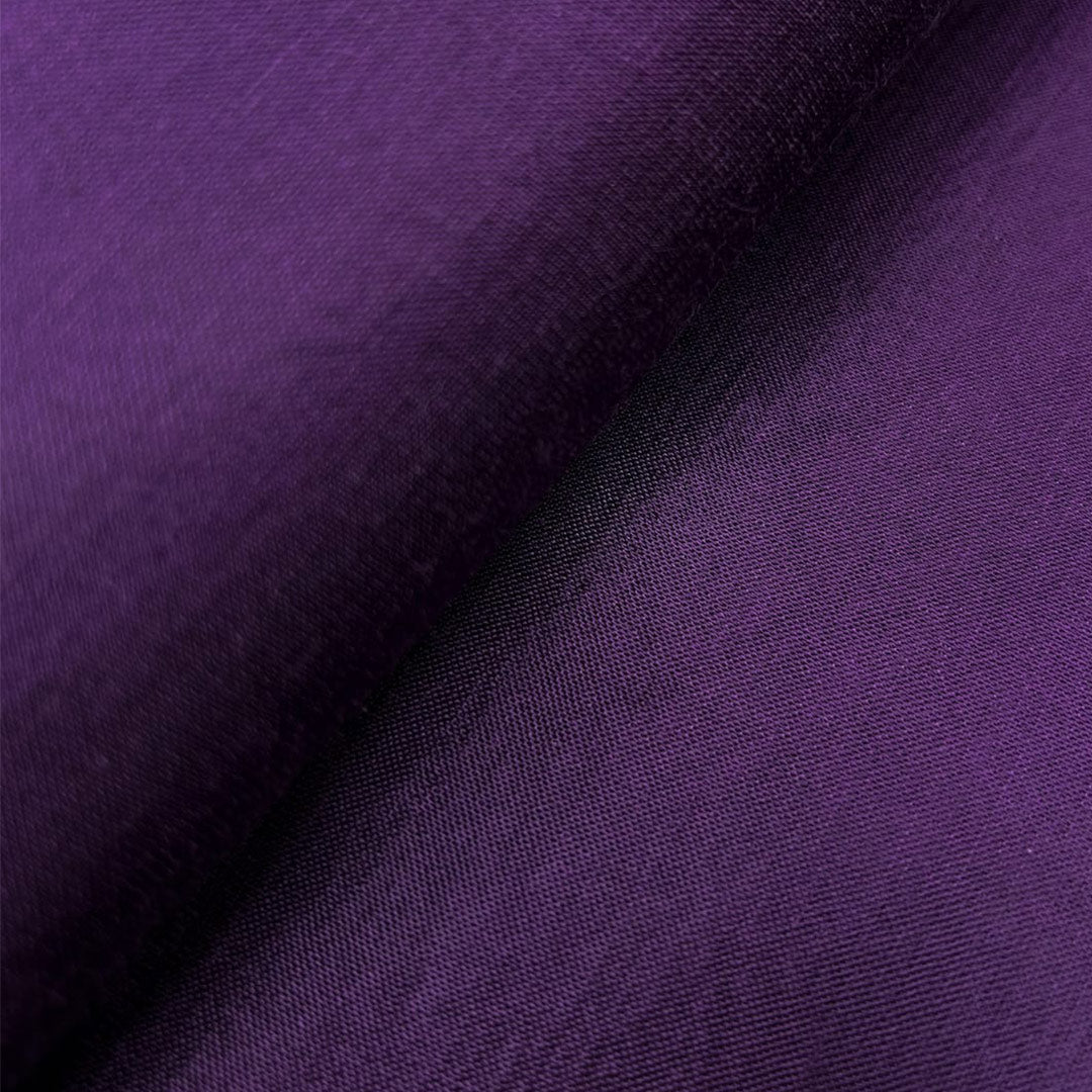 Purple Plain Mashru Silk Fabric