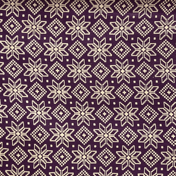 Purple Patola Printed Mashru Silk Fabric