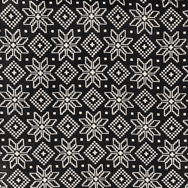 Black Patola Printed Mashru Silk Fabric