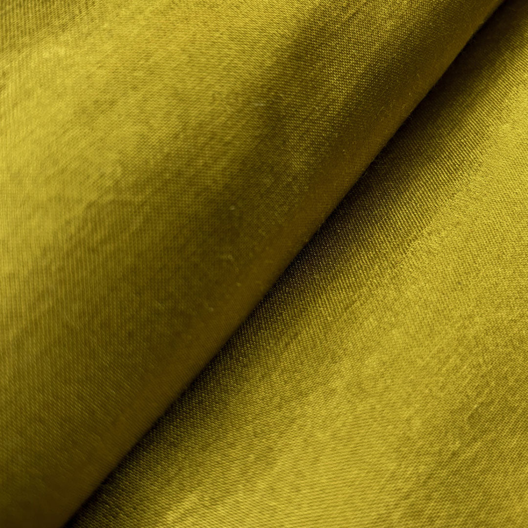 Yellow Shades Color Plain Mashru Silk Fabric