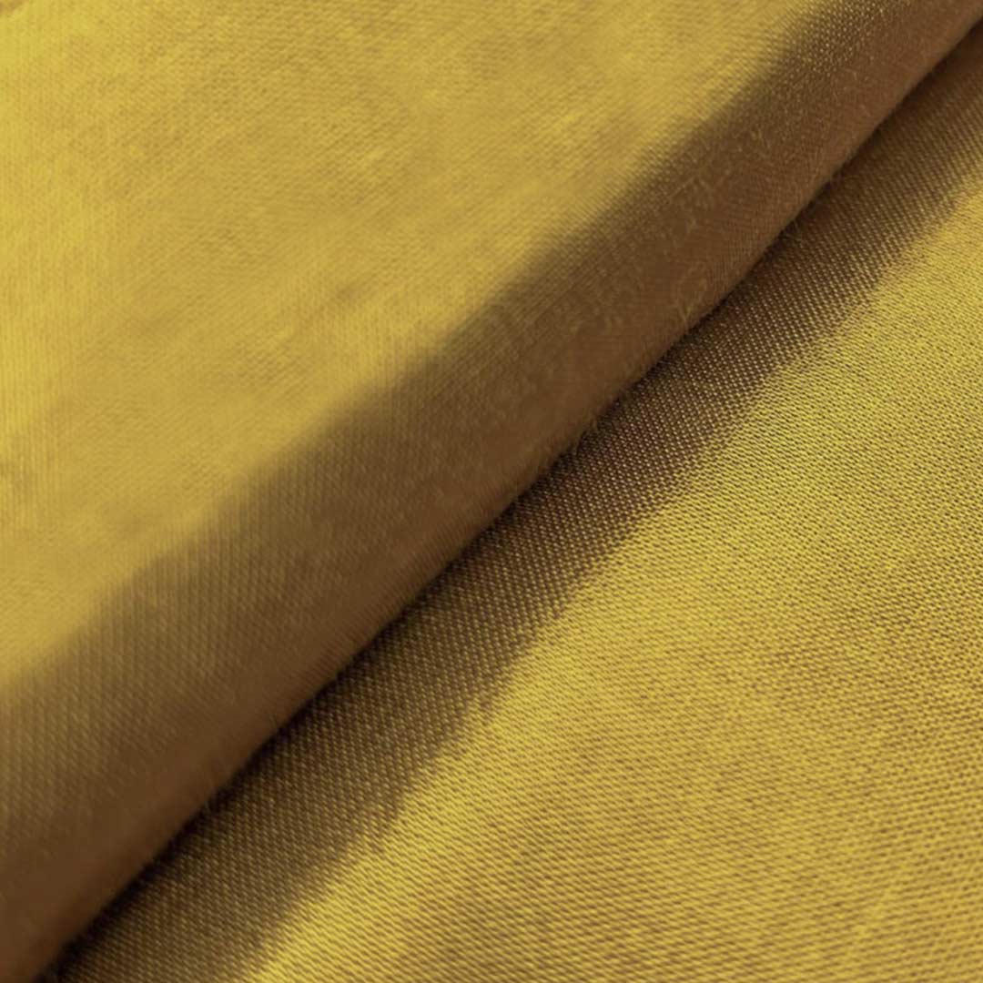 Golden Color Plain Mashru Silk Fabric