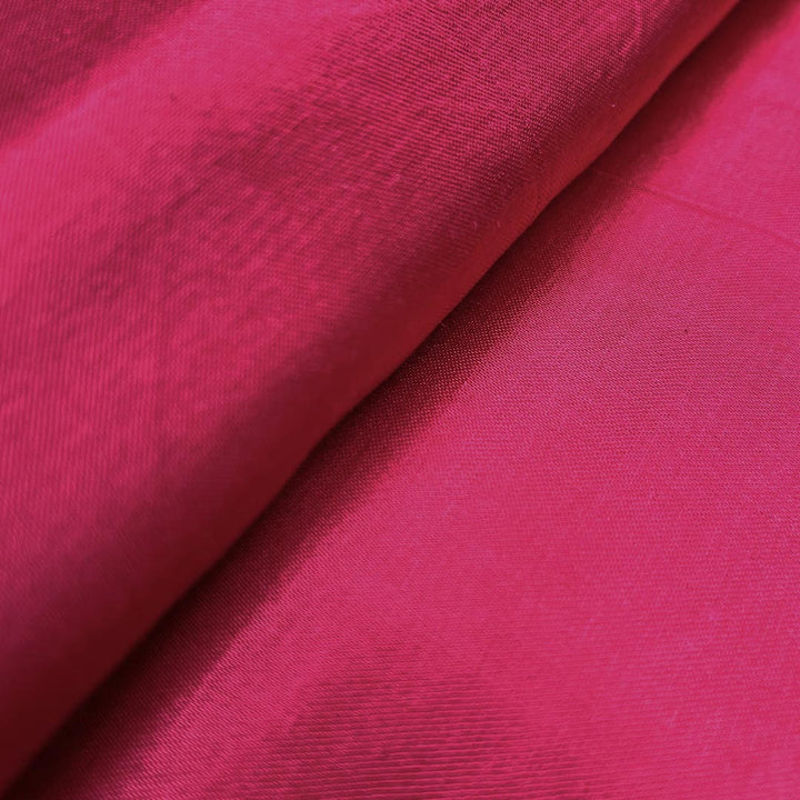 Hot Pink Plain Mashru Silk Fabric