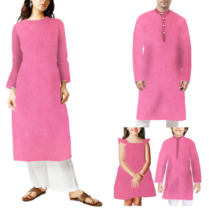 Pink Color Plain Mashru Silk Fabric