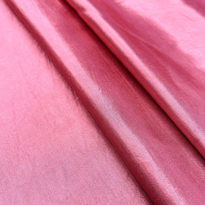 Pink Color Plain Mashru Silk Fabric