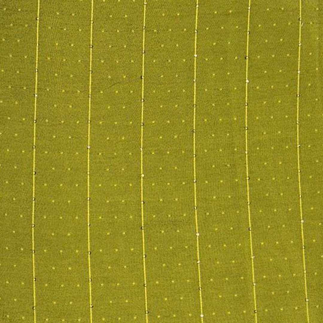 Yellow Shades Stripes With Butti Rangila Sequence Fabric