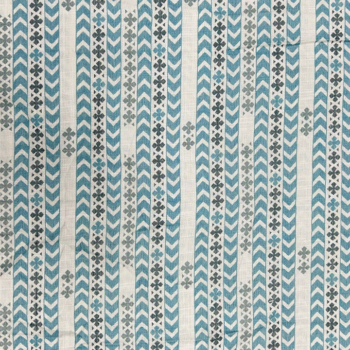 Blue Shade Rayon Capsule Printed Fabric