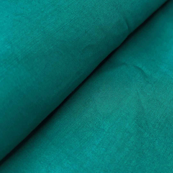 Peacock Green Plain Visolics Fabric